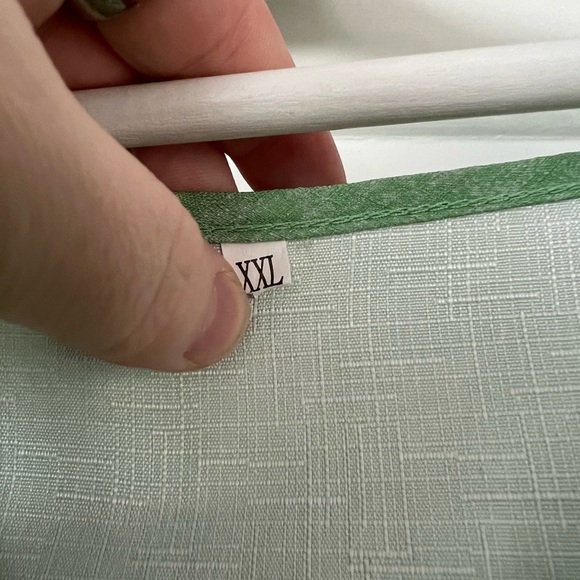 Green Butterfly Dress XXL Boho Casual Summer Dress Ruffle Sleeve V-Neck Tunic - Picture 9 of 12